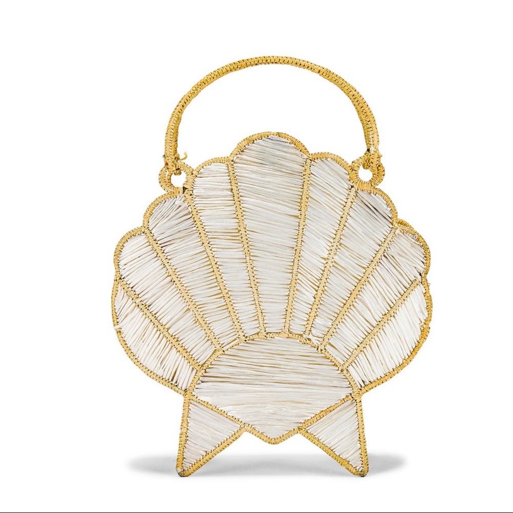 Poolside The Love Song Clutch White Sea Shell